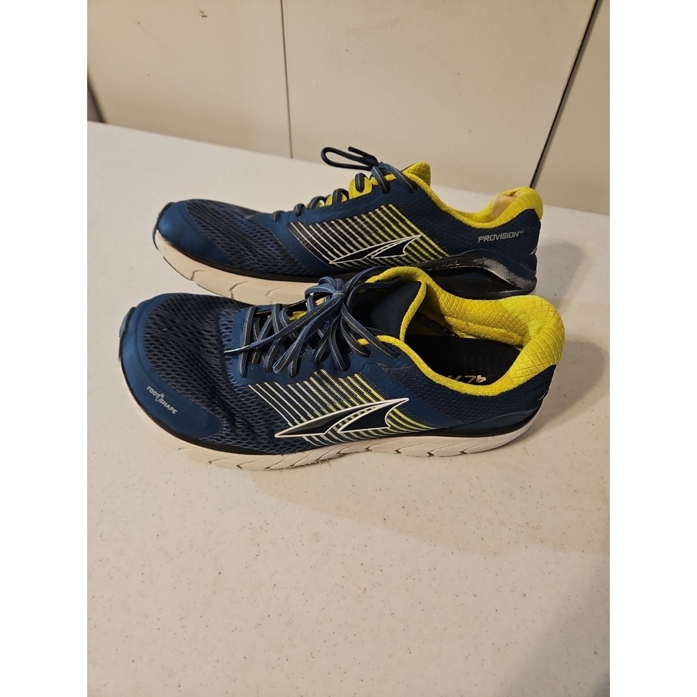 Altra Provision 4.0 Running Shoes Men's Size 11.5 Blue/Yellow ALOA4PEA431 (S128 - Picture 1 of 10